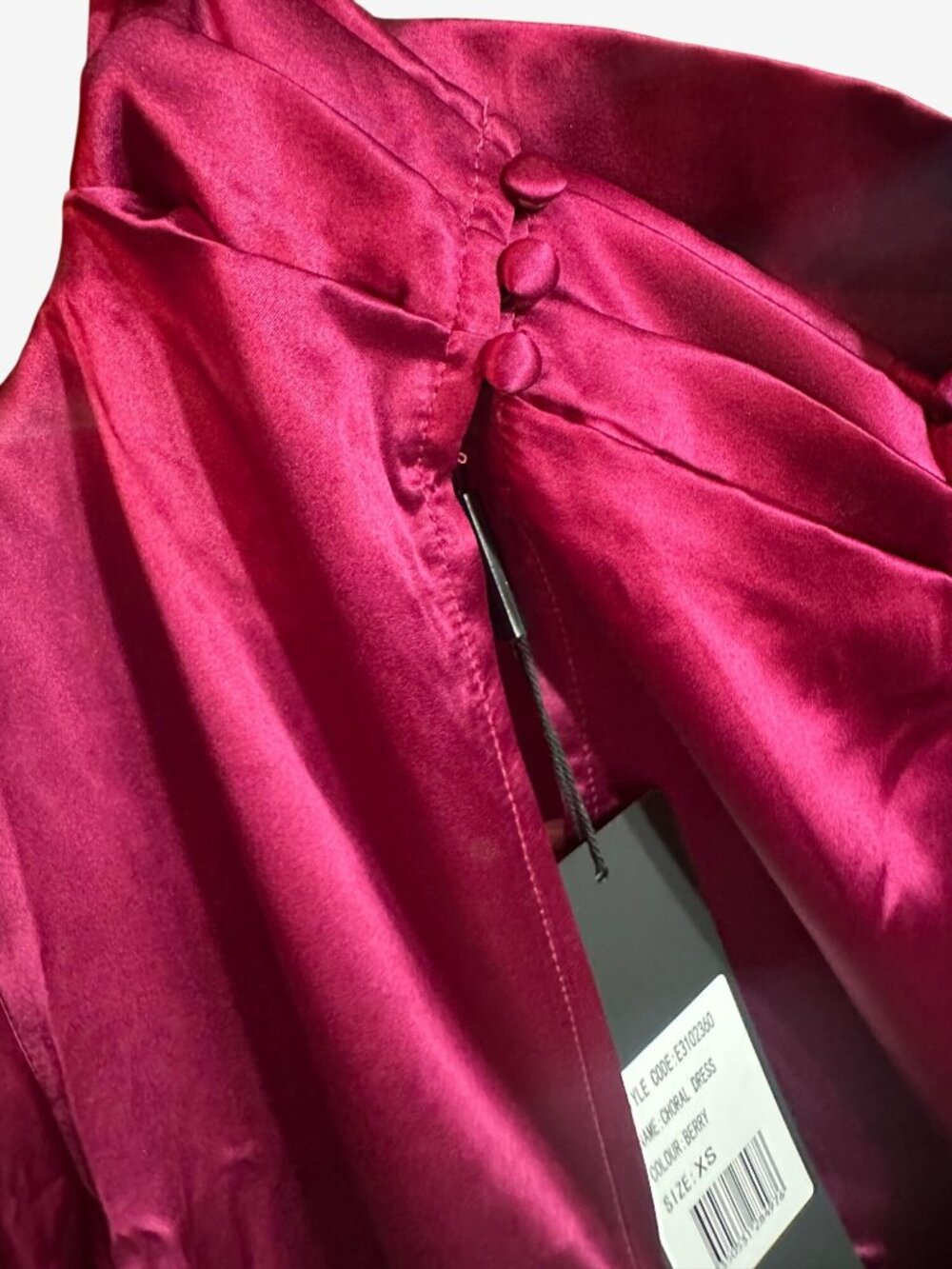 Elliat Berry Satin Long Sleeve Blouse XS New With Tags $169 retail - Picture 6 of 7